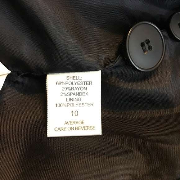 NewYork & Company Blk Single Button Woman’s Blazer, Jacket - Picture 7 of 8